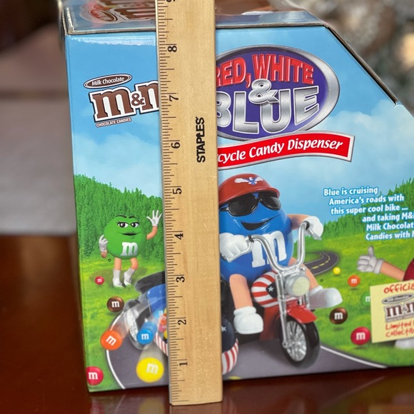 M&m’s  collectible RARE Variant flames motorcycle w/ side car  candy dispenser - Picture 6 of 10